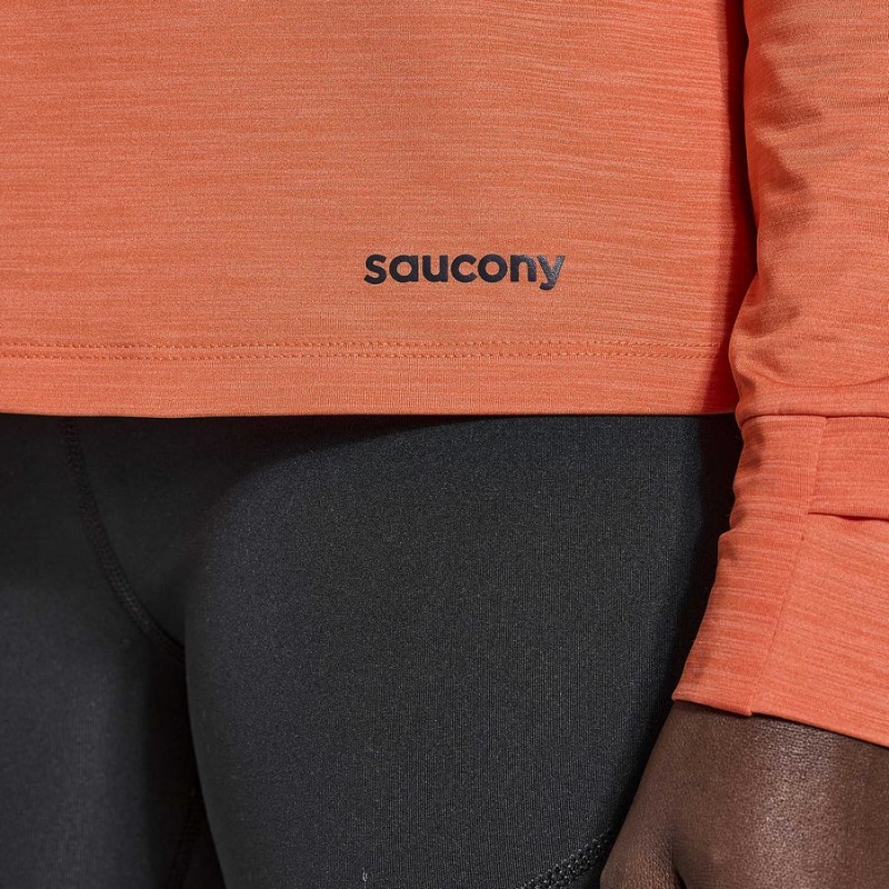 Saucony Boulder Baselayer Topper Dame Oransje | S48175-N93