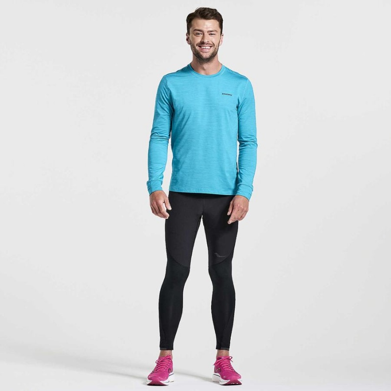 Saucony Boulder Vind Tights Herre Svarte | S35164-E52