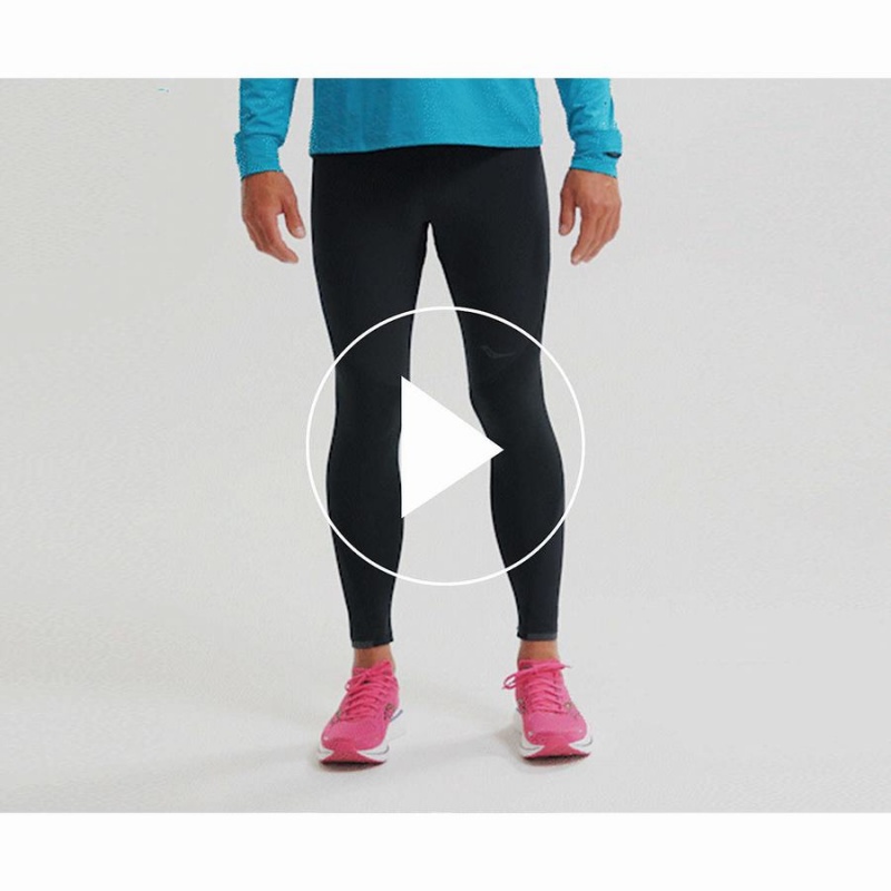 Saucony Boulder Vind Tights Herre Svarte | S35164-E52