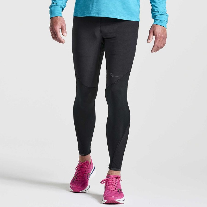 Saucony Boulder Vind Tights Herre Svarte | S35164-E52