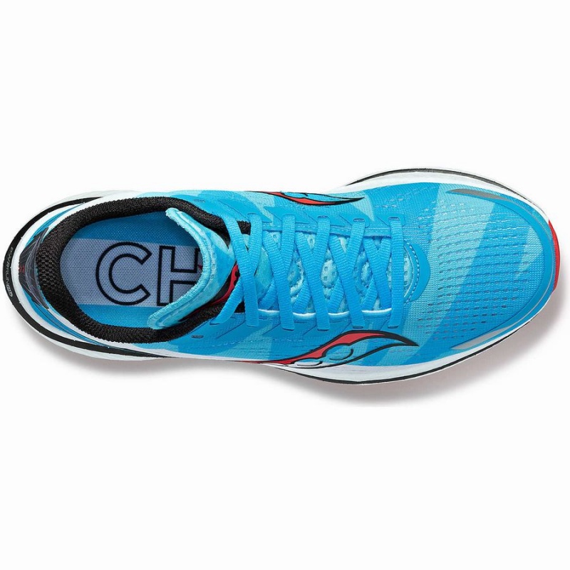 Saucony Chicago Endorphin Speed 3 Løpesko Dame Blå Hvite Rød | S98145-Z06