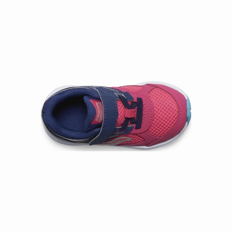 Saucony Cohesion 14 A/C Jr. Sneaker Løpesko Barn Rosa Marineblå | S39528-R15