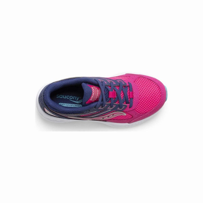 Saucony Cohesion 14 Blonder Sneaker Løpesko Barn Rosa Marineblå | S63195-E25