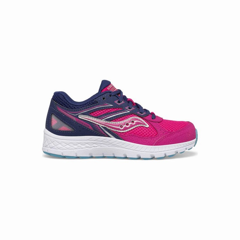 Saucony Cohesion 14 Blonder Sneaker Løpesko Barn Rosa Marineblå | S63195-E25