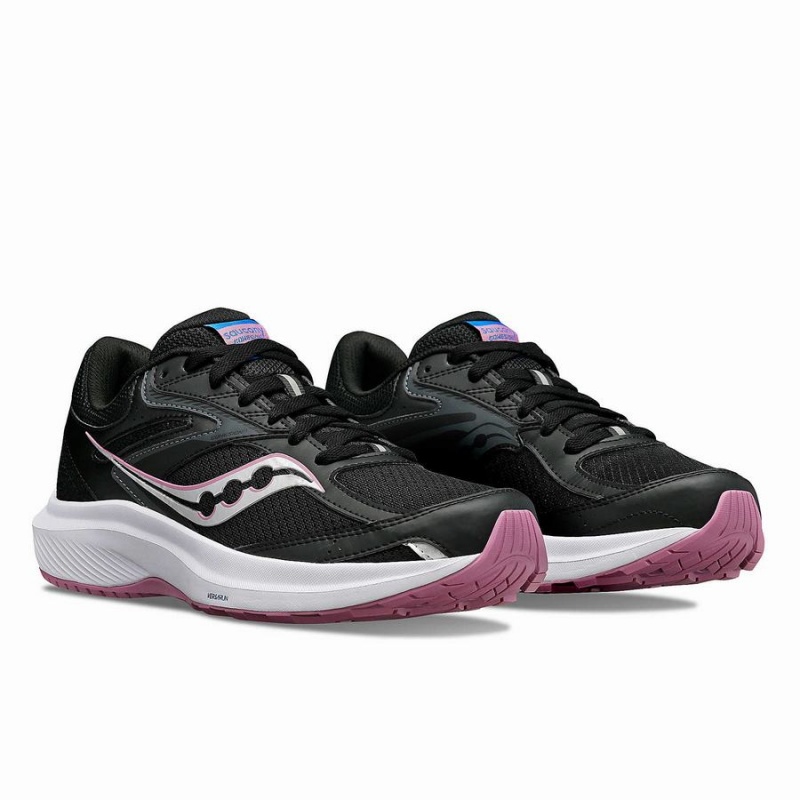 Saucony Cohesion 17 Brede Løpesko Dame Svarte Lilla | S63509-P79