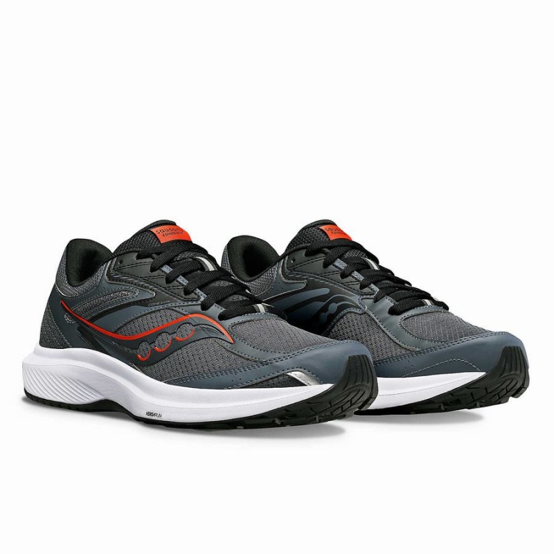 Saucony Cohesion 17 Brede Løpesko Herre Grå Svarte | S25149-J45