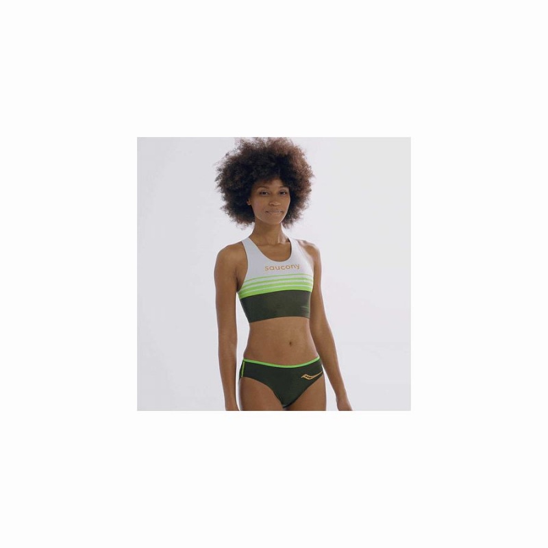 Saucony Elite Bra Top BH Dame Umbra | S16540-E65