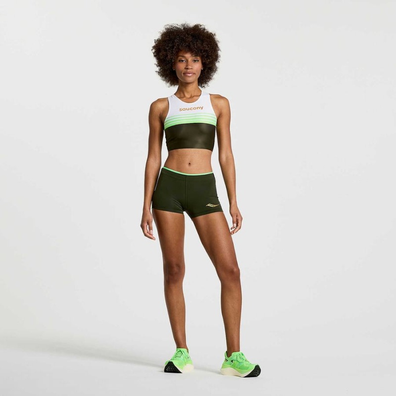 Saucony Elite Crop Topper Dame Umbra | S67594-Q07