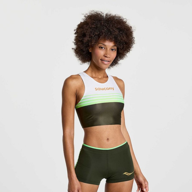 Saucony Elite Crop Topper Dame Umbra | S67594-Q07