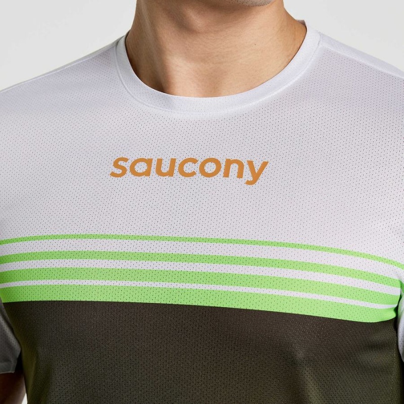 Saucony Elite Kort Sleeve T-skjorte Herre Umbra | S32148-J03