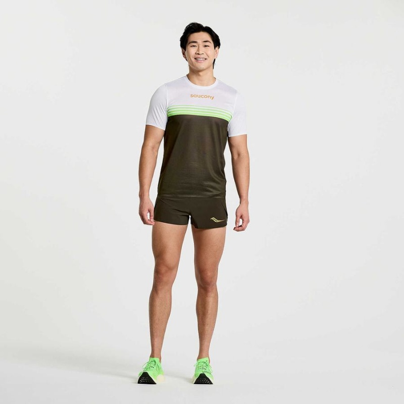 Saucony Elite Kort Sleeve T-skjorte Herre Umbra | S32148-J03