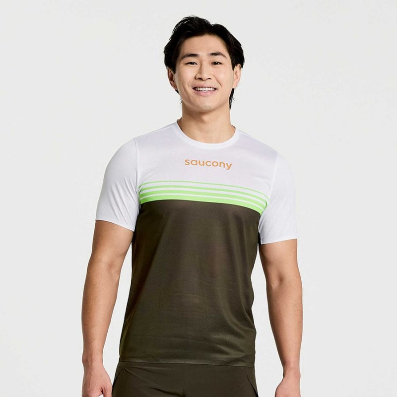 Saucony Elite Kort Sleeve T-skjorte Herre Umbra | S32148-J03