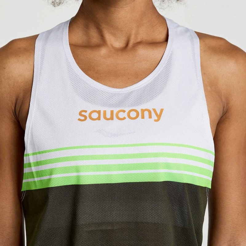 Saucony Elite Singlet Tank Top Dame Umbra | S39782-V37