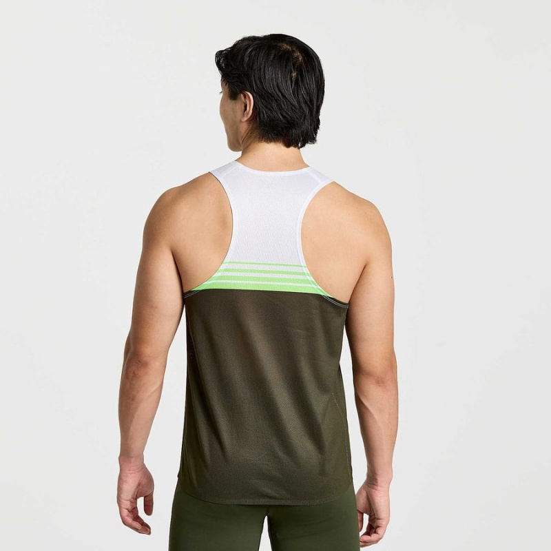 Saucony Elite Singlet Tank Top Herre Umbra | S71863-V24