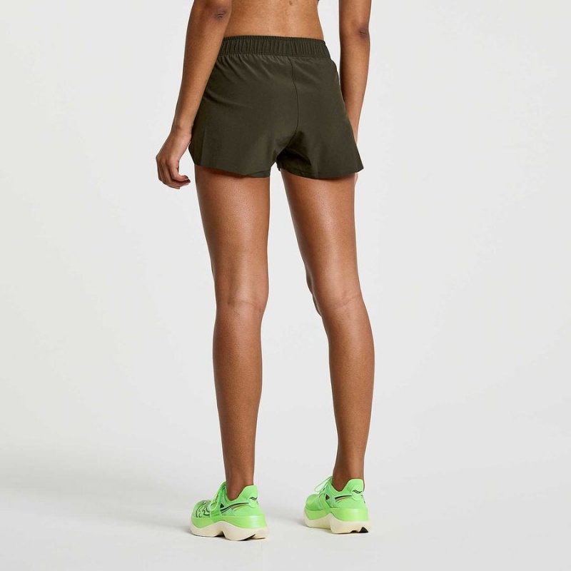 Saucony Elite Split Shorts Dame Umbra | S02789-L12