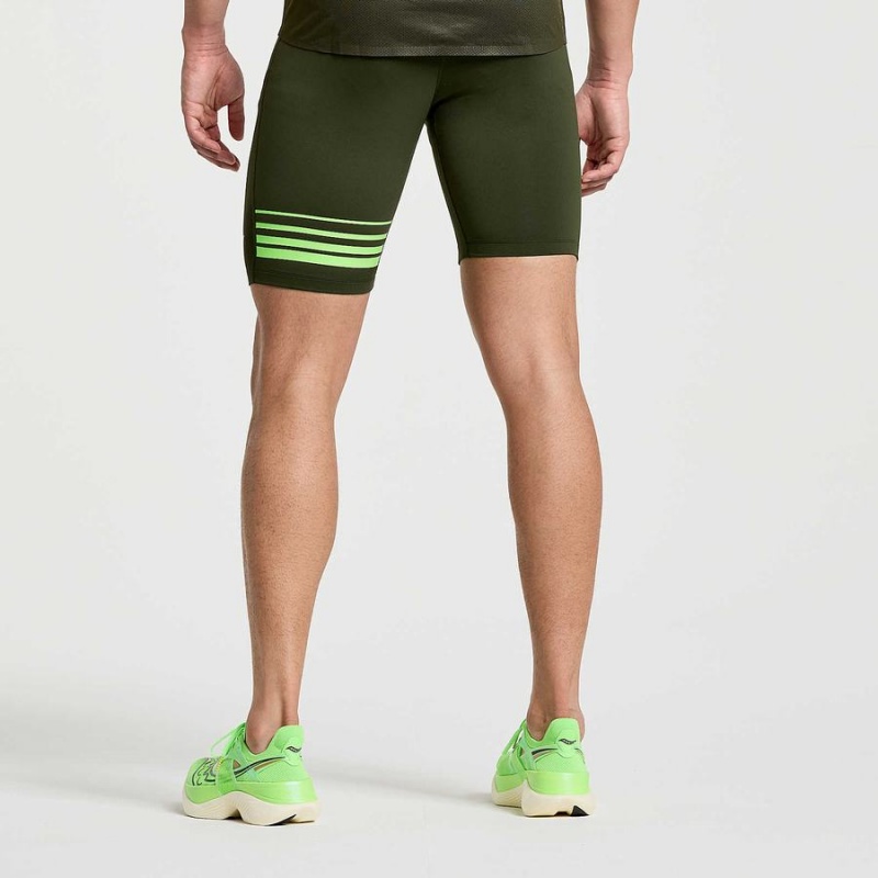 Saucony Elite Tight Shorts Herre Umbra | S95643-B65