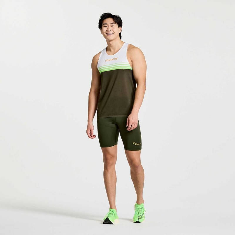 Saucony Elite Tight Shorts Herre Umbra | S95643-B65