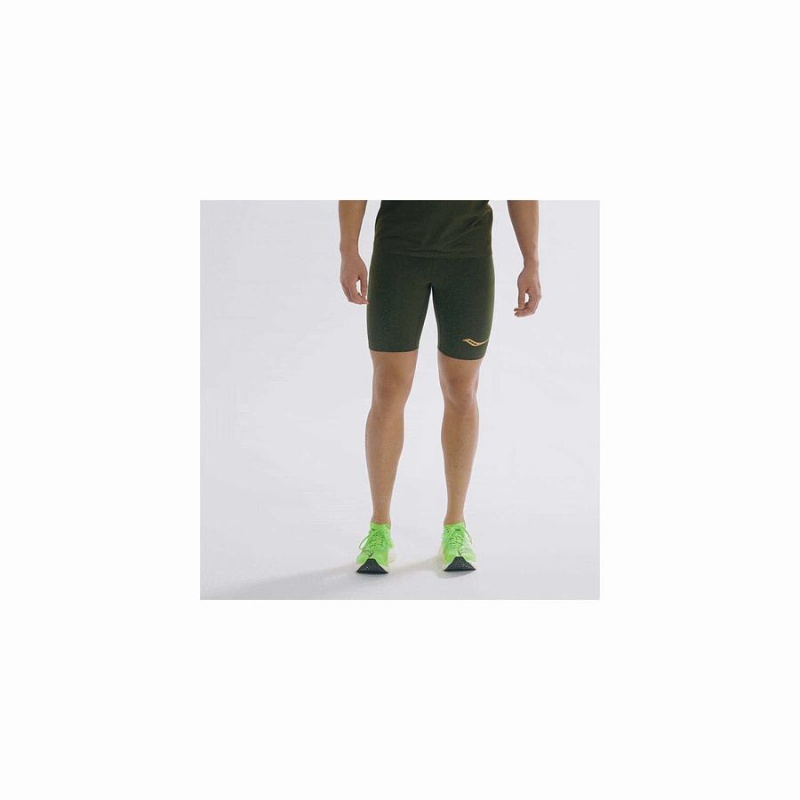 Saucony Elite Tight Shorts Herre Umbra | S95643-B65