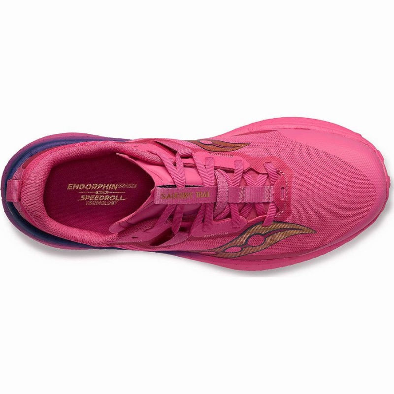 Saucony Endorphin Edge Løpesko Herre Rosa Marineblå | S89605-F93