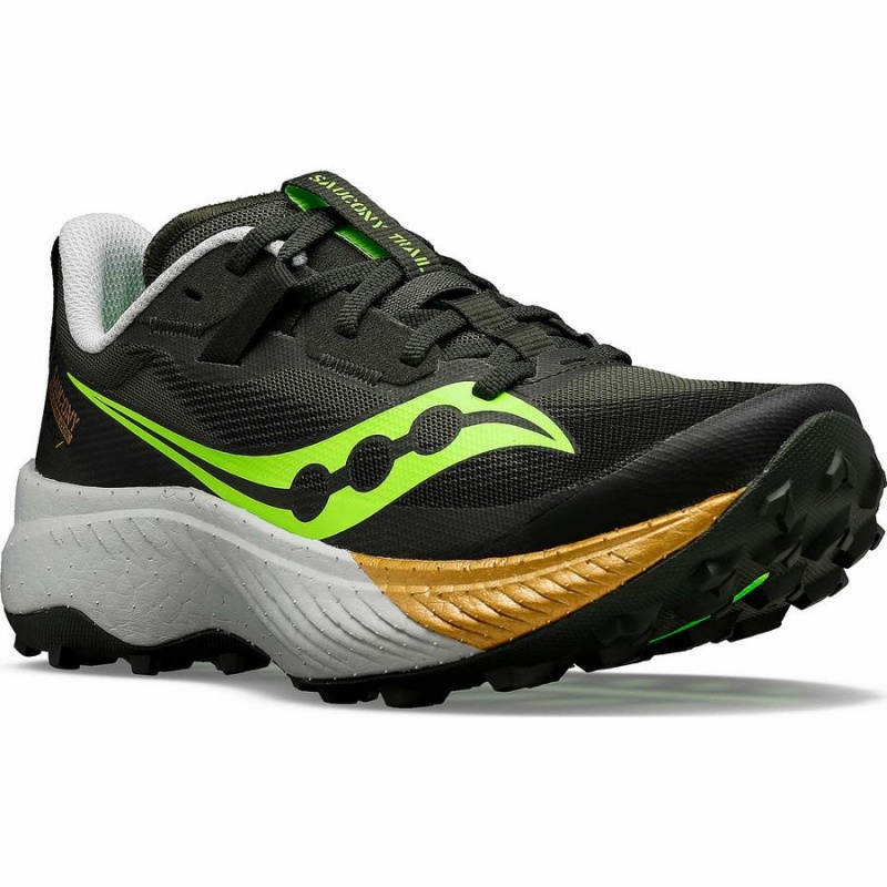 Saucony Endorphin Edge Løpesko Herre Umbra / Slime | S23059-H63