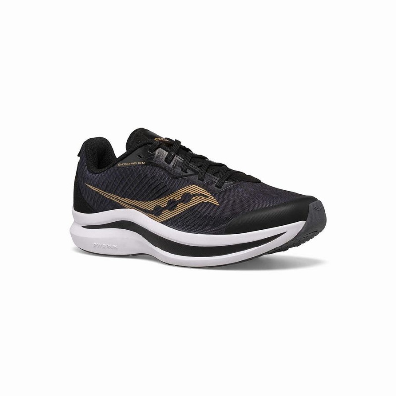 Saucony Endorphin KDZ Sneaker Løpesko Barn Svarte Gull | S36804-B89