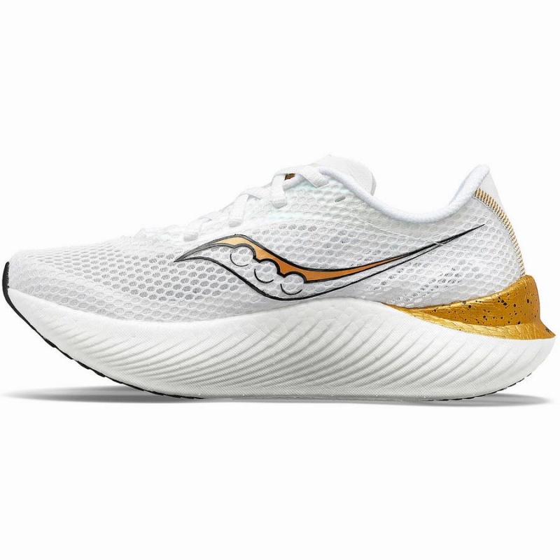 Saucony Endorphin Pro 3 Løpesko Dame Hvite Gull | S31874-W93