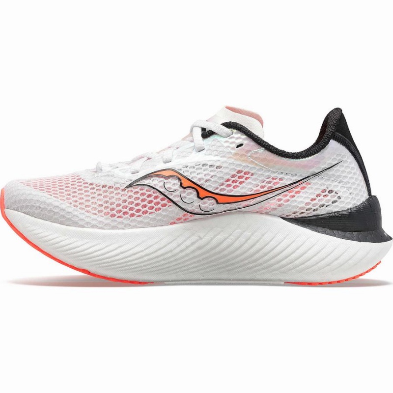 Saucony Endorphin Pro 3 Løpesko Dame Hvite Svarte Rød | S71439-E43