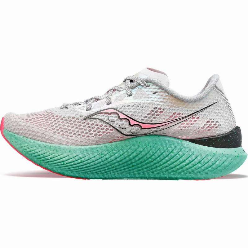 Saucony Endorphin Pro 3 Løpesko Dame Hvite Rosa | S69385-Z90