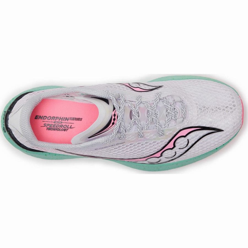 Saucony Endorphin Pro 3 Løpesko Dame Hvite Rosa | S69385-Z90