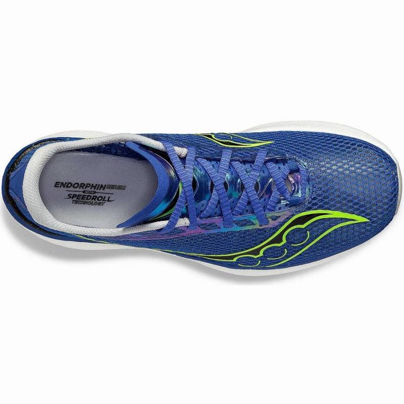 Saucony Endorphin Pro 3 Løpesko Herre Blå Grønn | S79612-T78