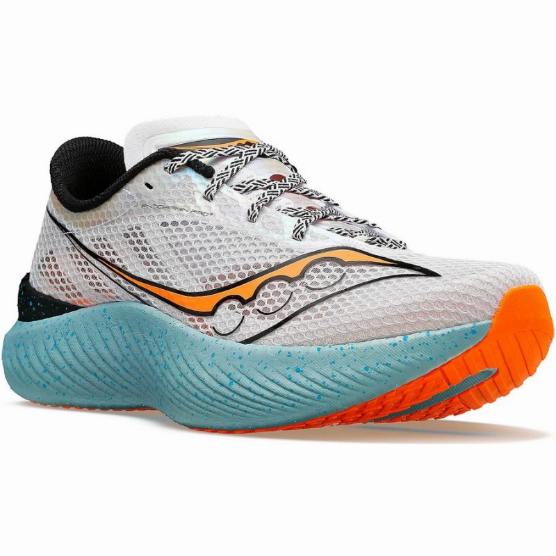 Saucony Endorphin Pro 3 Løpesko Herre Grå Oransje | S09174-Q04