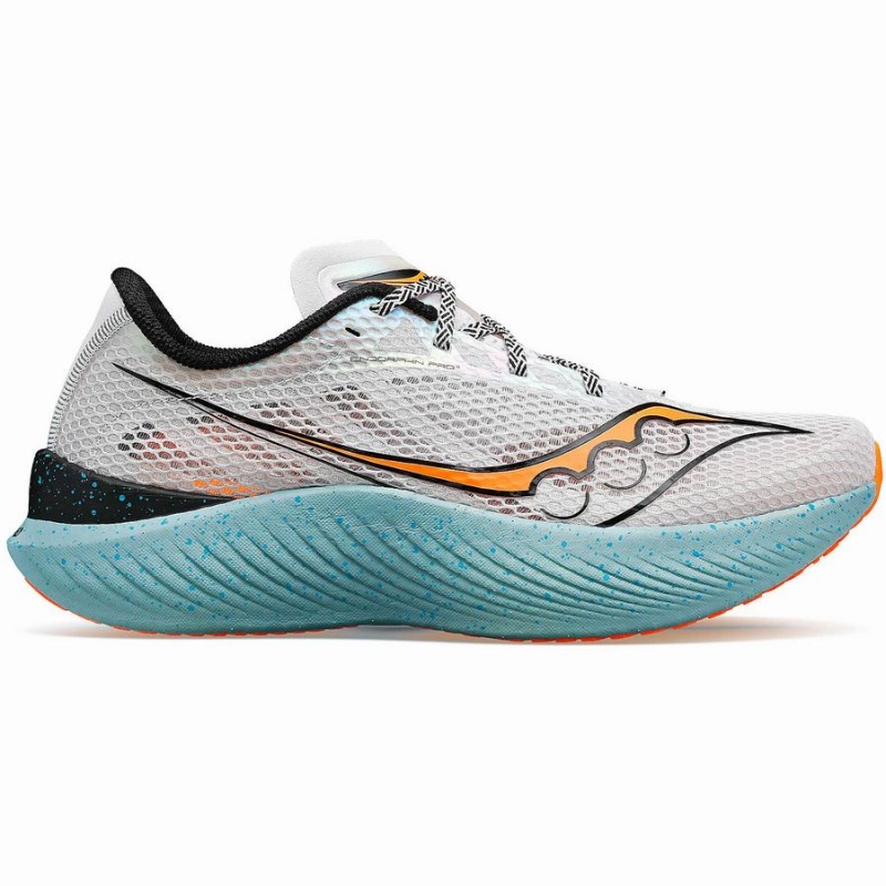 Saucony Endorphin Pro 3 Løpesko Herre Grå Oransje | S09174-Q04