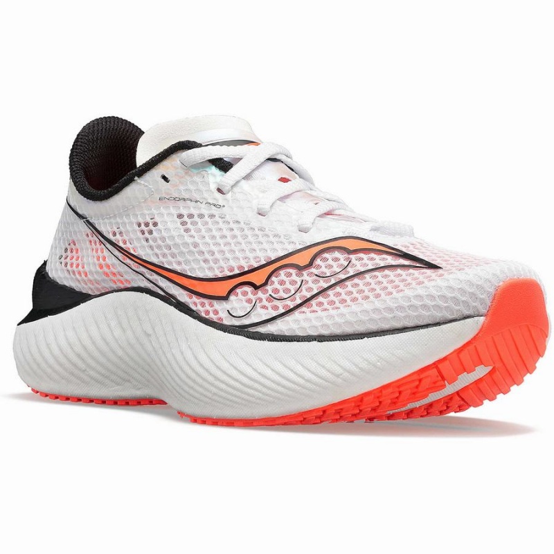 Saucony Endorphin Pro 3 Løpesko Herre Hvite Svarte Rød | S05867-K47