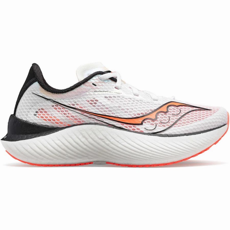 Saucony Endorphin Pro 3 Løpesko Herre Hvite Svarte Rød | S05867-K47