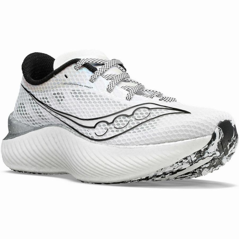 Saucony Endorphin Pro 3 Løpesko Herre Hvite Svarte | S23710-E32