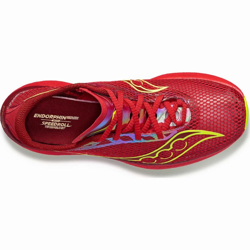 Saucony Endorphin Pro 3 Løpesko Herre Rød | S47038-L59