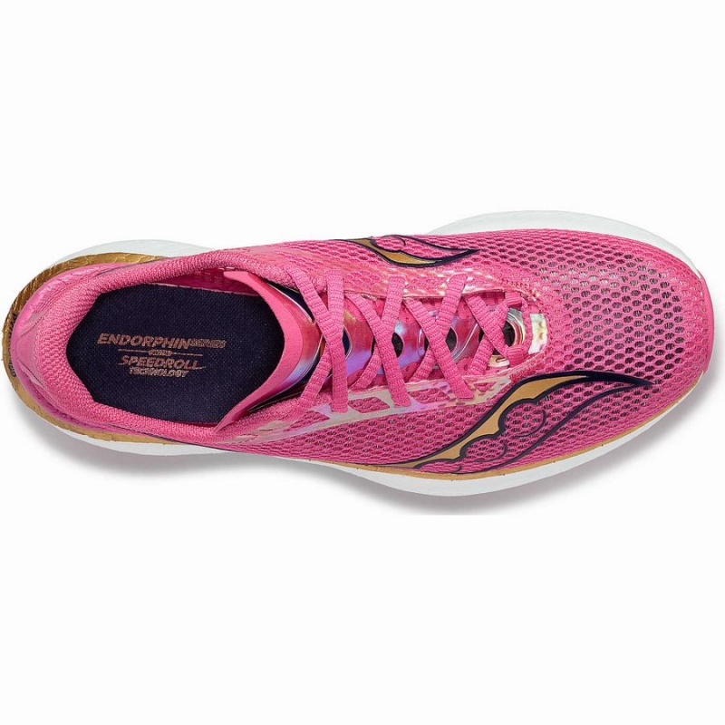 Saucony Endorphin Pro 3 Løpesko Herre Rosa Marineblå | S27958-H86