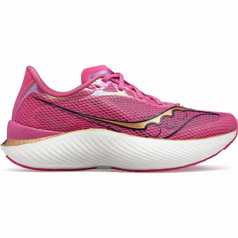 Saucony Endorphin Pro 3 Løpesko Herre Rosa Marineblå | S27958-H86