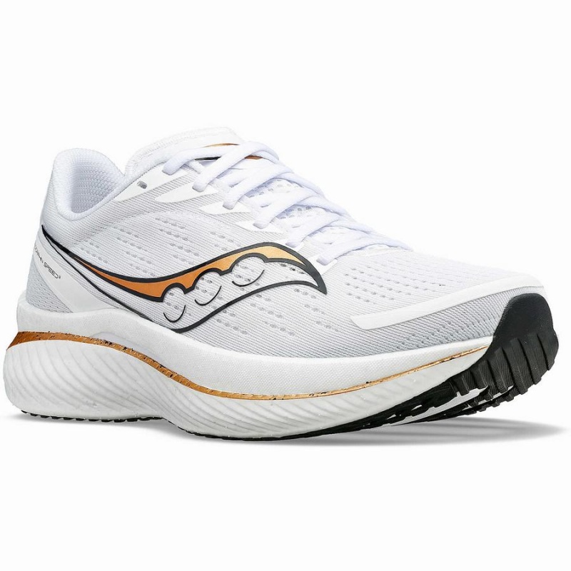 Saucony Endorphin Speed 3 Løpesko Dame Hvite Gull | S96458-W80