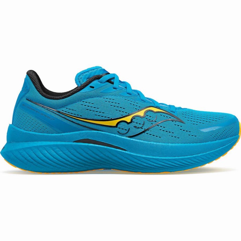 Saucony Endorphin Speed 3 Løpesko Herre Blå Gull | S65793-R52