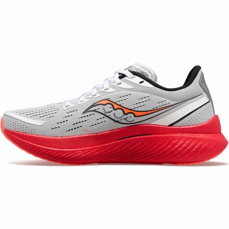 Saucony Endorphin Speed 3 Løpesko Herre Hvite Svarte Rød | S56812-L16