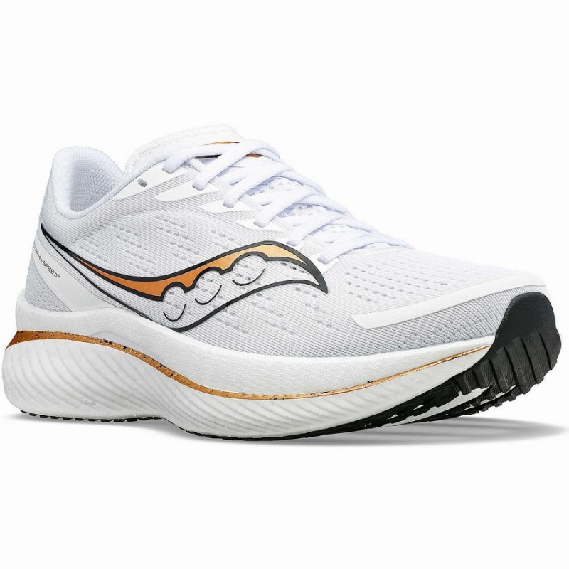 Saucony Endorphin Speed 3 Løpesko Herre Hvite Gull | S76852-X62