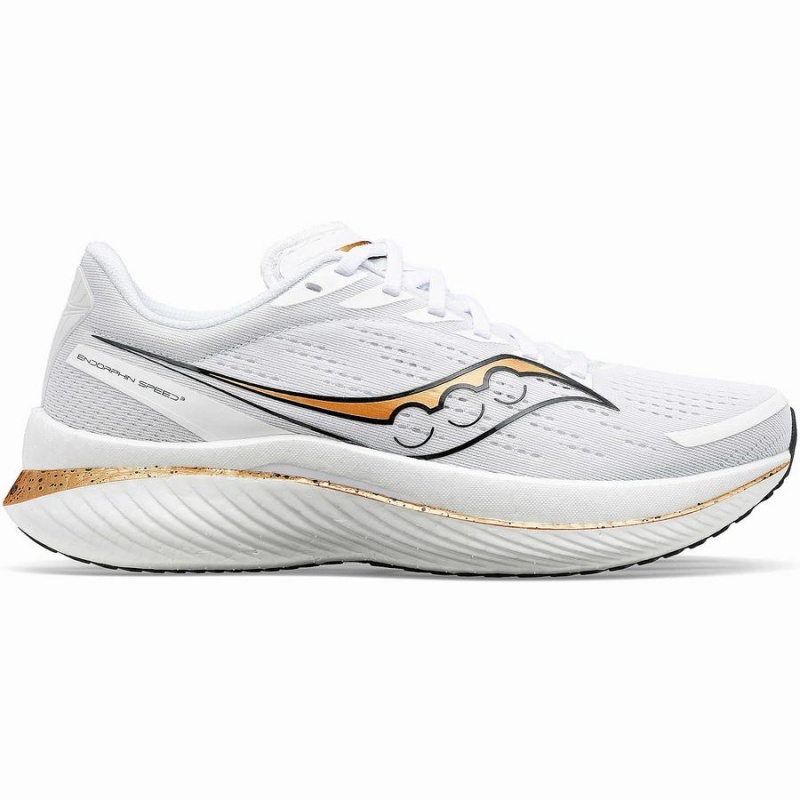 Saucony Endorphin Speed 3 Løpesko Herre Hvite Gull | S76852-X62