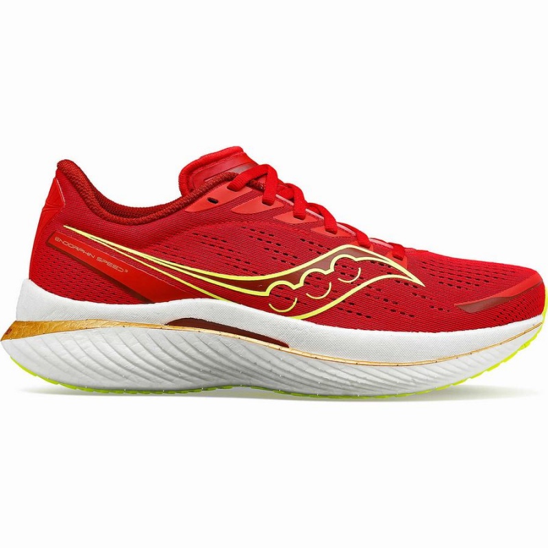 Saucony Endorphin Speed 3 Løpesko Herre Rød | S56074-E07