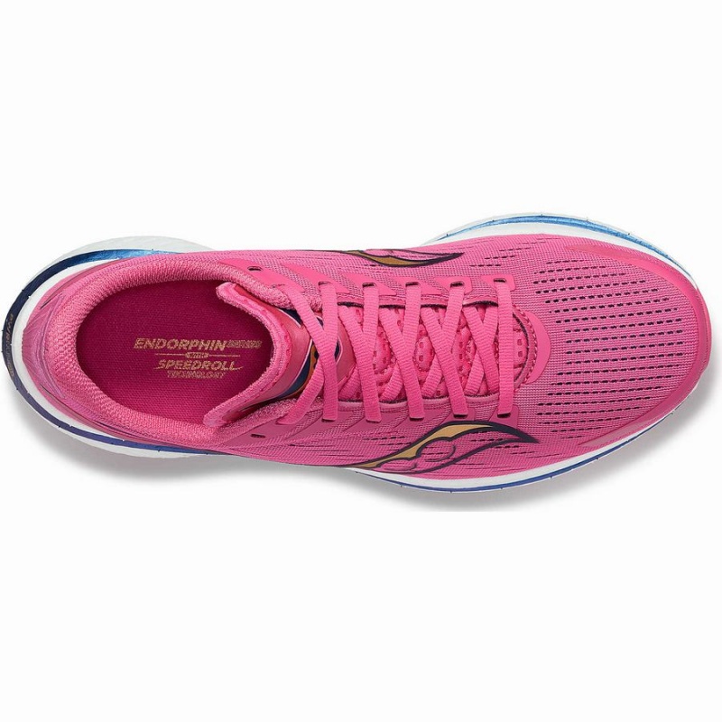 Saucony Endorphin Speed 3 Løpesko Herre Rosa Marineblå | S17684-U73