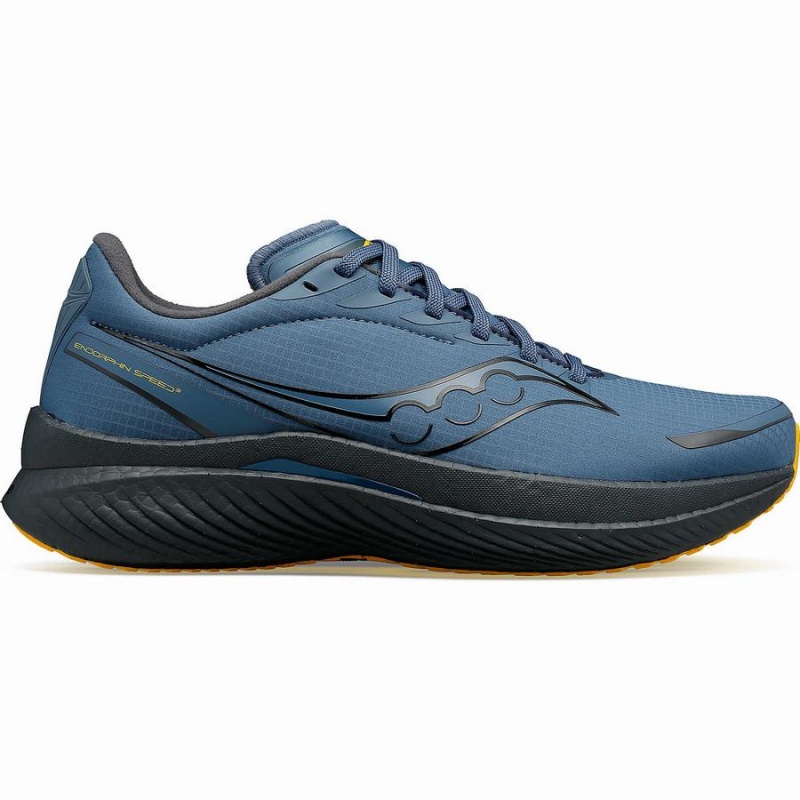 Saucony Endorphin Speed 3 RUNSHIELD Løpesko Herre Blå | S47318-F65