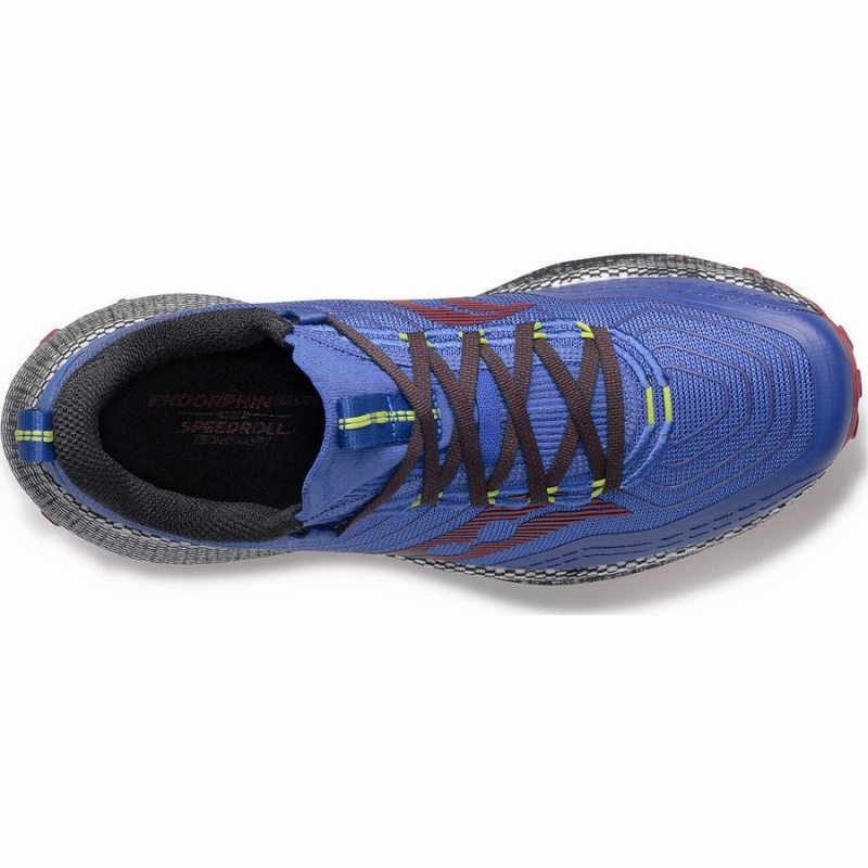 Saucony Endorphin Trail Trail Løpesko Herre Blå Brune | S29158-Q41