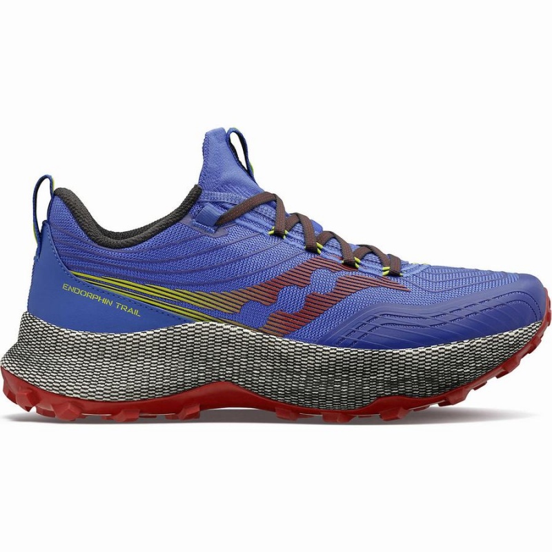 Saucony Endorphin Trail Trail Løpesko Herre Blå Brune | S29158-Q41