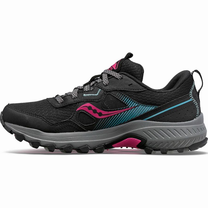 Saucony Excursion TR16 Brede Trail Løpesko Dame Svarte Fuchsia | S37218-Y36