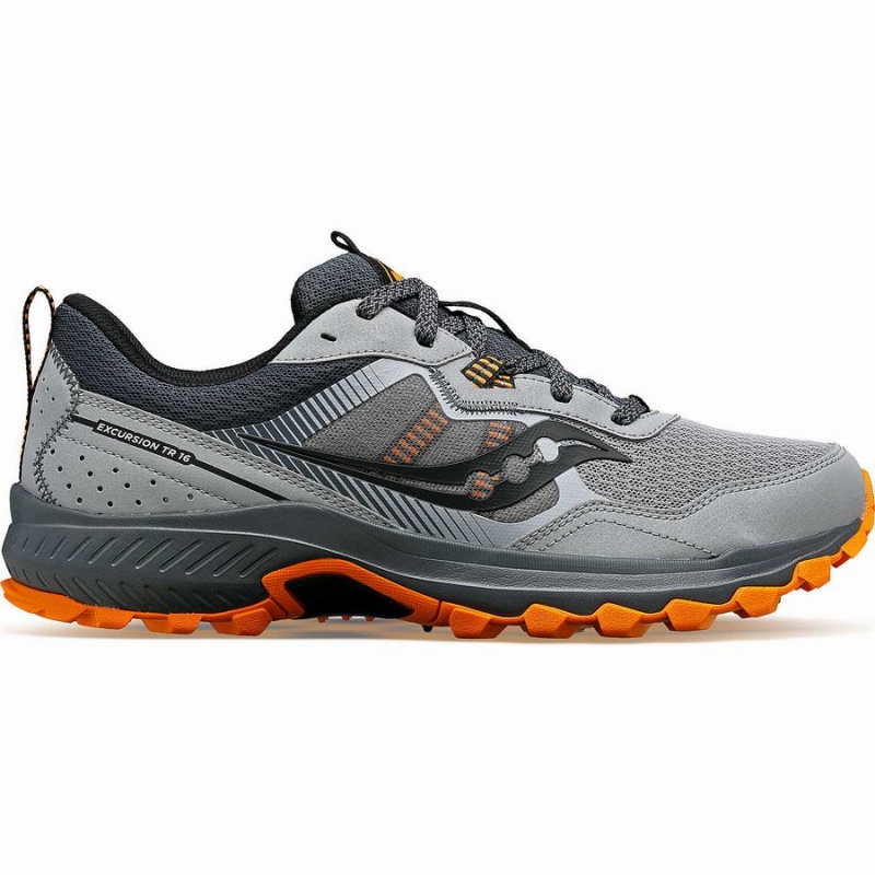 Saucony Excursion TR16 Trail Løpesko Herre Grå Oransje | S75319-P81